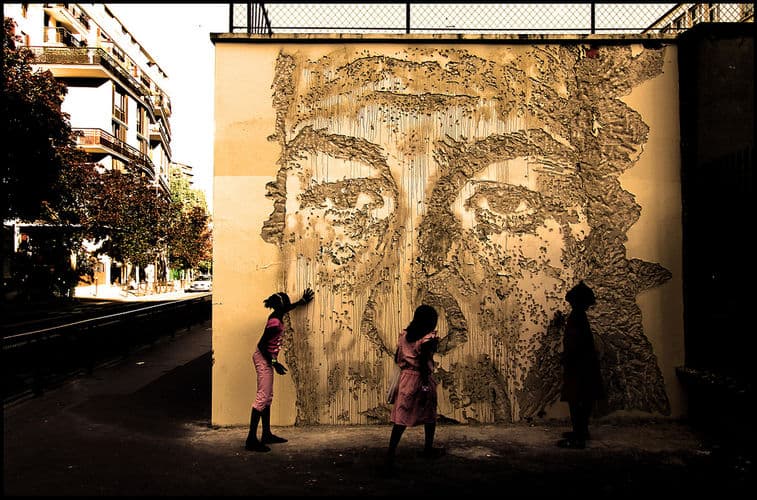  by Vhils in Paris