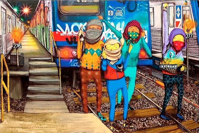  by Os Gemeos in New York City