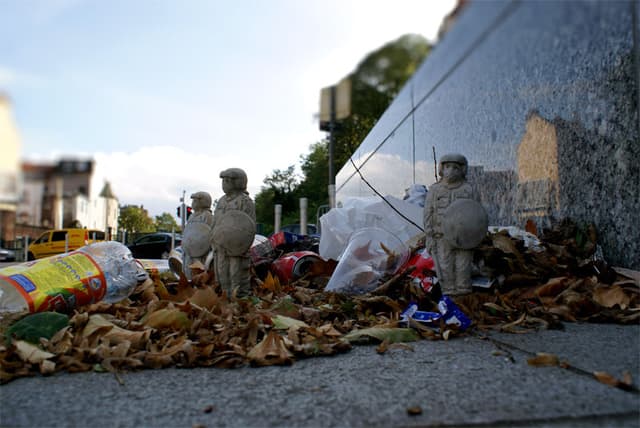  by Isaac Cordal in Barcelona